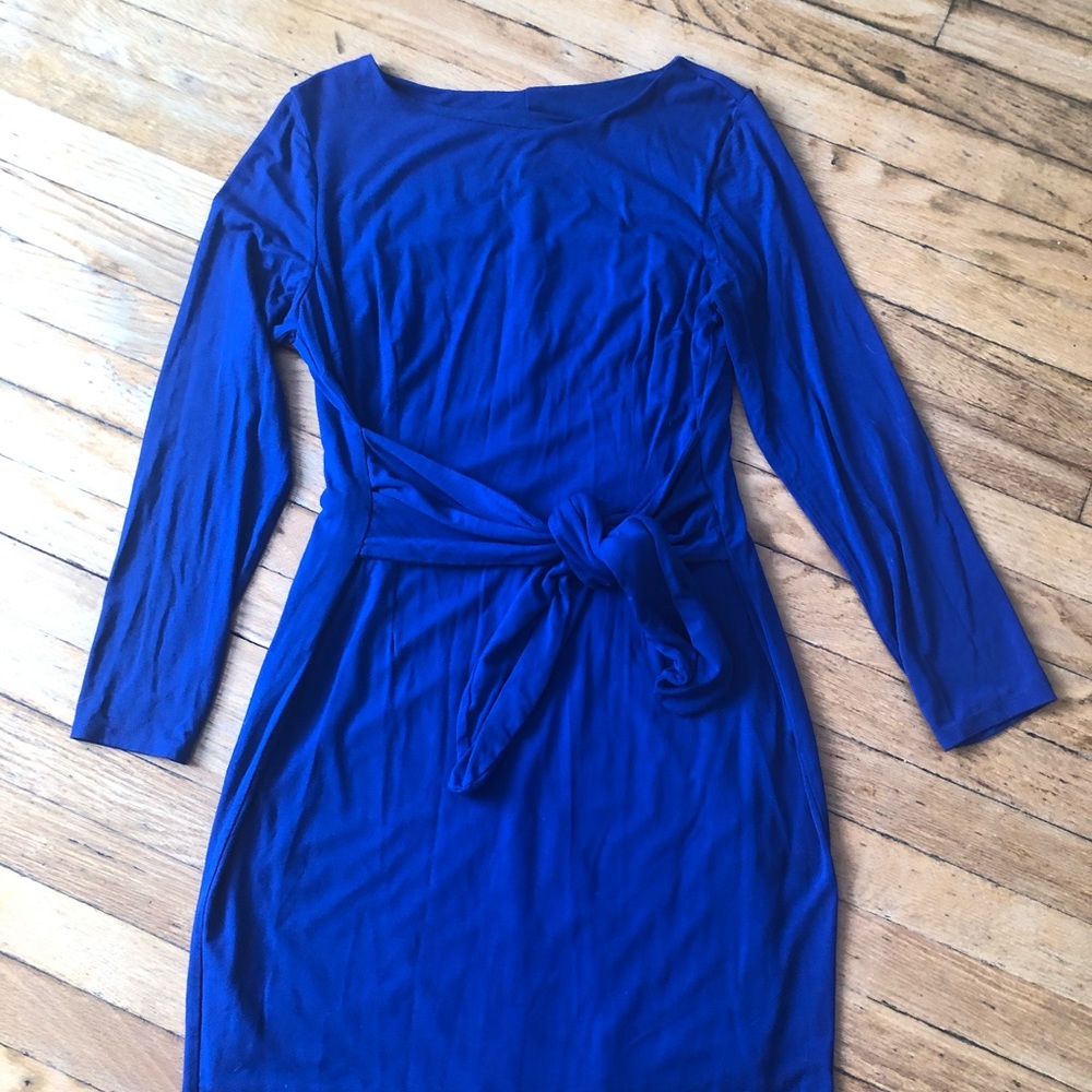 Blue cotton dress